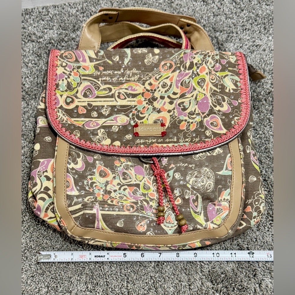 New! Sakroots Artist Circle Convertible Backpack-"Desert Spirit" - Picture 9 of 10